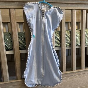 Love to Dream Light Blue Sleep Sack Medium